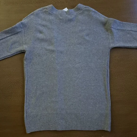 Grey Knitted Cardigan Sweater - Chloe + Jasmine Size Small NWT - Picture 4 of 4